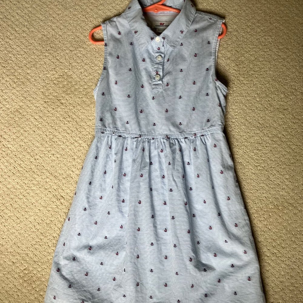 Vineyard Vines Anchor Sailboat Dress - Size 7